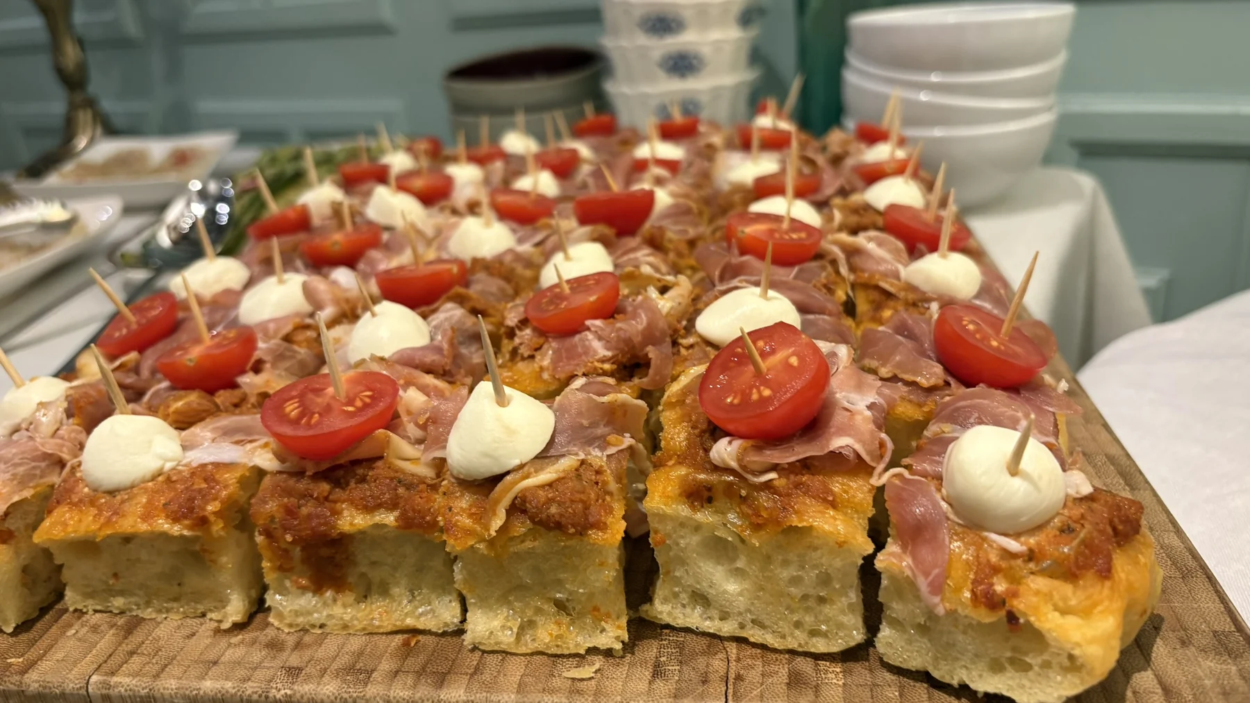 Des bouchées salées à partager lors d’une réception